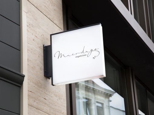 Identidad de marca. Muérdago, restaurante vegetariano